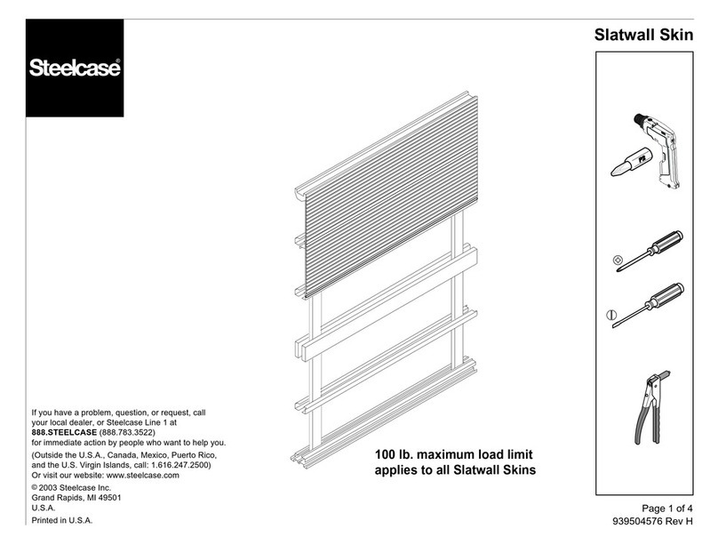 Steelcase Slatwall Skin quick start guide Steelcase Slatwall Skin quick start guide