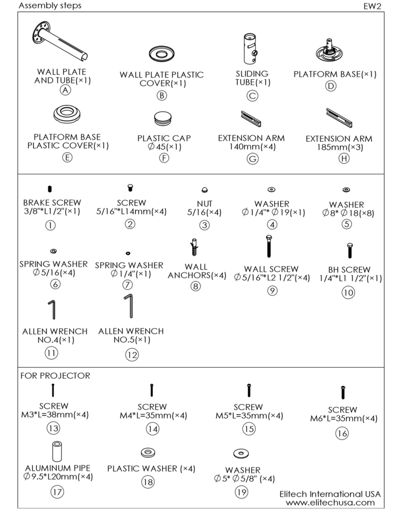 Elitech EW2 Assembly instructions