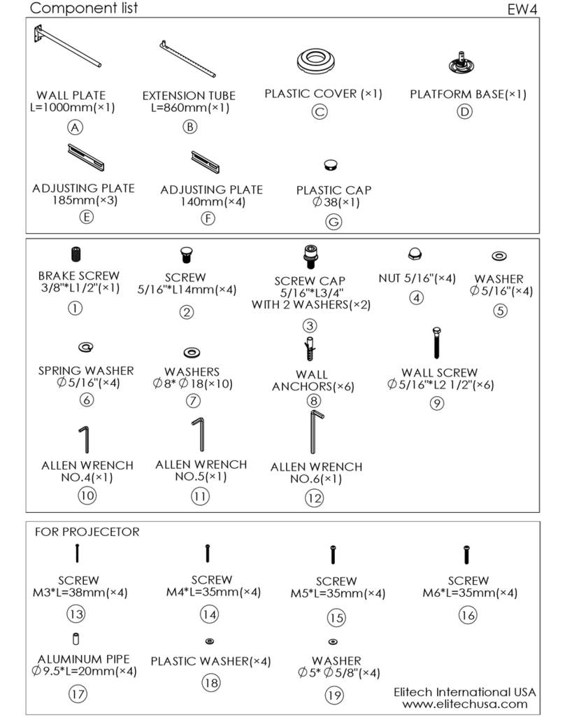 Elitech EW4 Assembly instructions