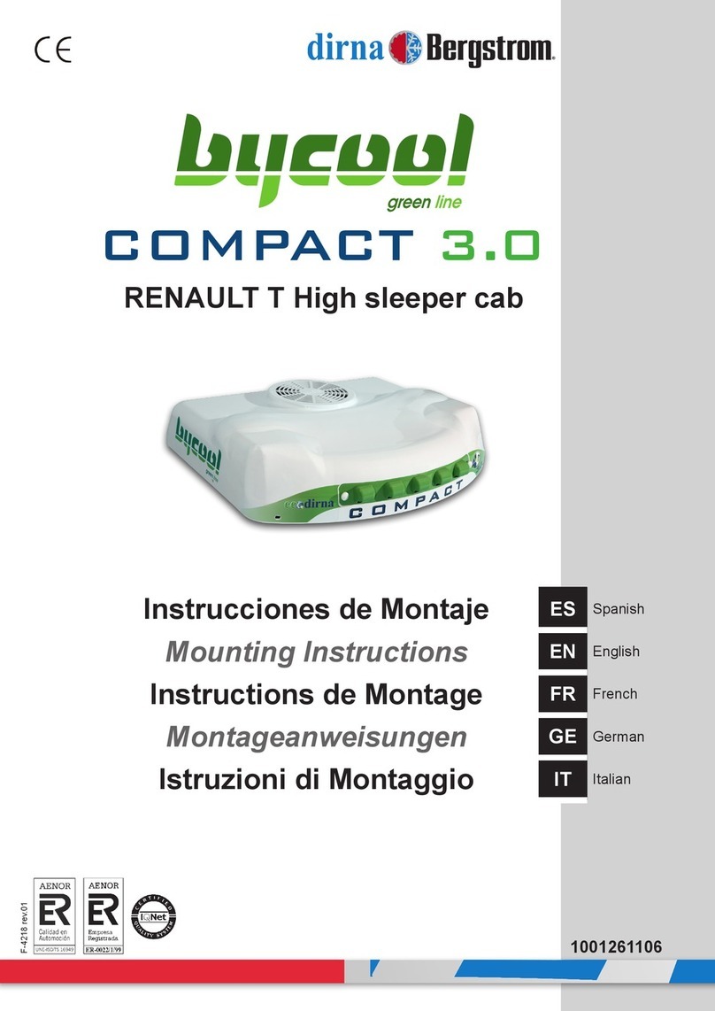 dirna Bergstrom Bycool Green Line Compact 3.0 User manual