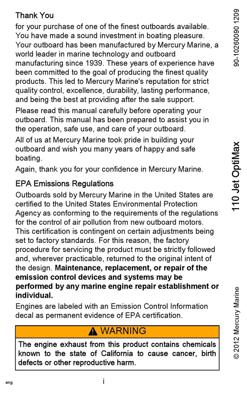 Mercury Jet OptiMax 110 User manual