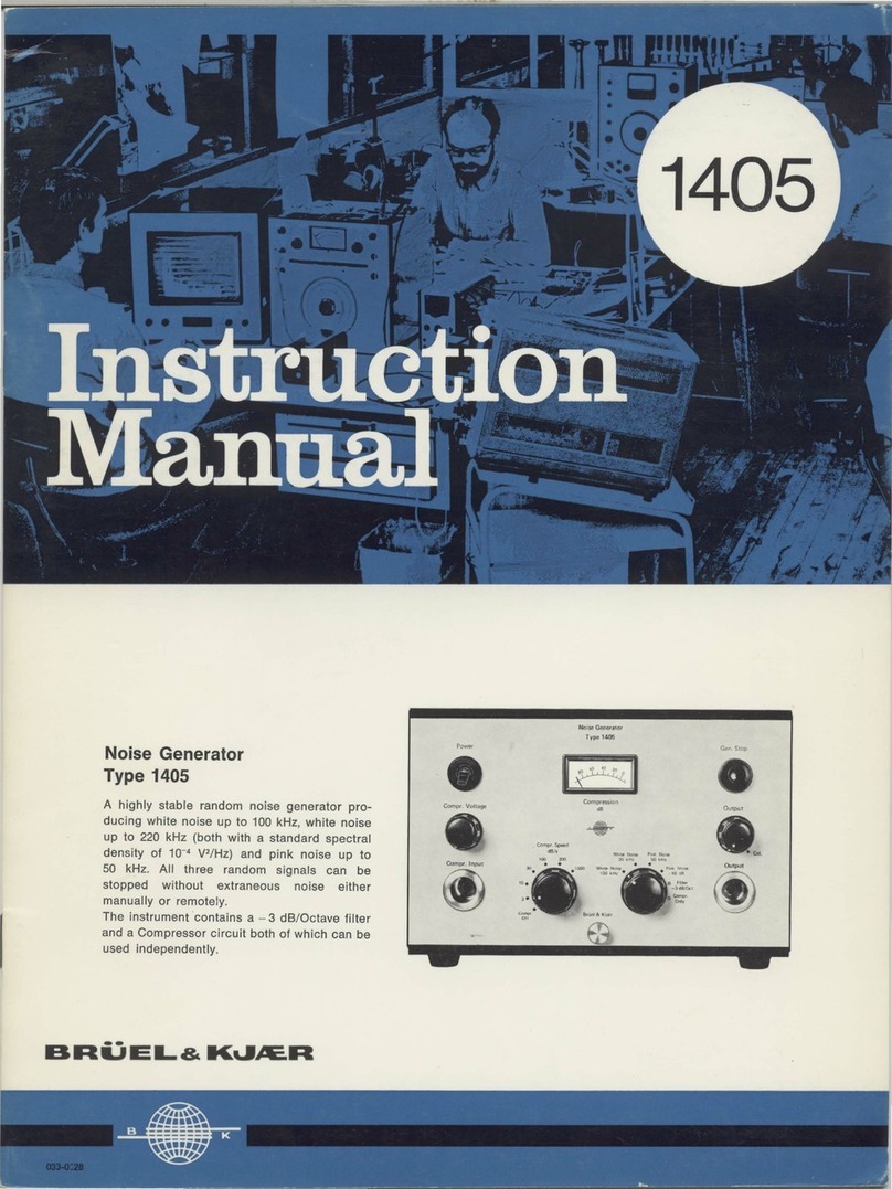 BRUEL & KJAER 1405 instruction manual