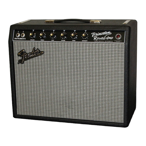 Fender 65 Princeton Reverb-Amp owner's manual