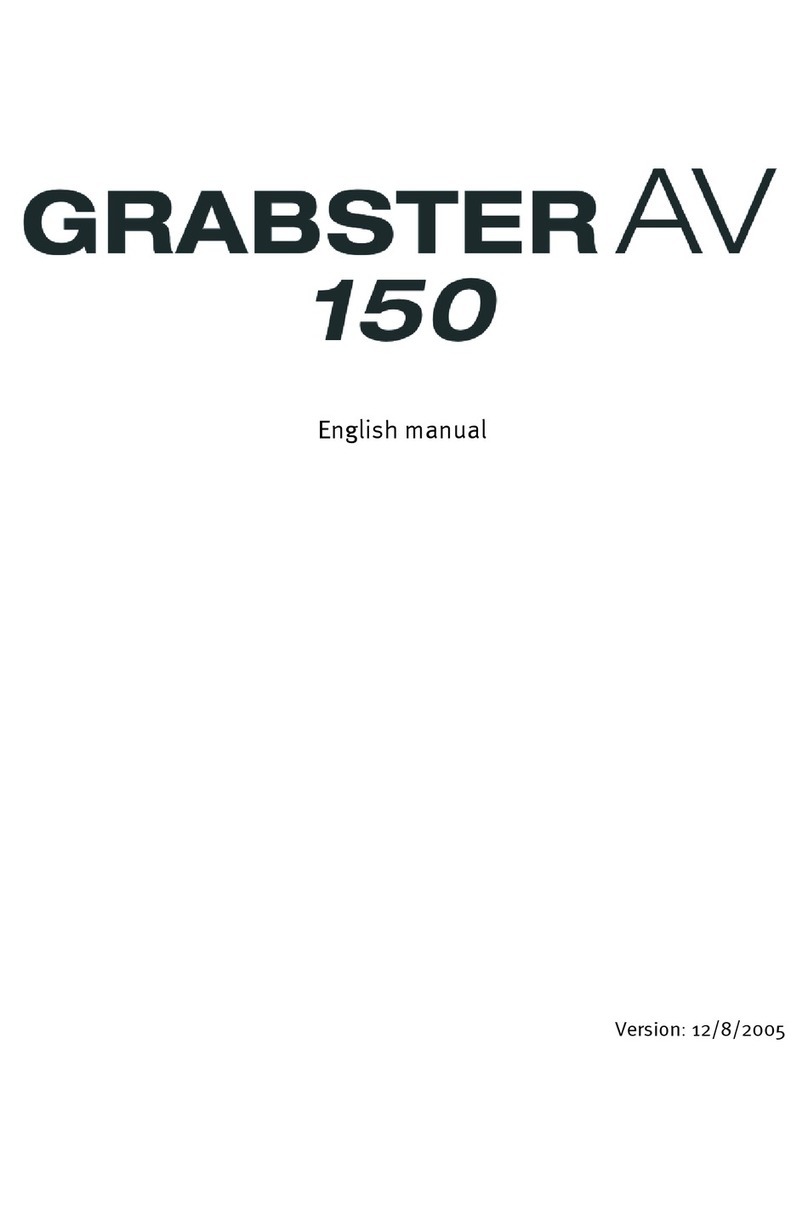 TerraTec GRABSTER AV 150 MX manual