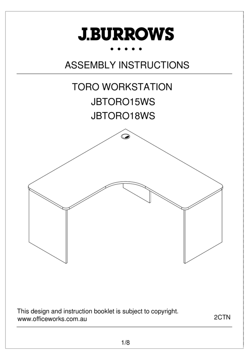 J.Burrows TORO WORKSTATION JBTORO15WS User manual