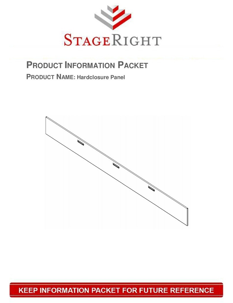 Stage right Hardclosure Panel Product information packet Stage right Hardclosure Panel Product information packet