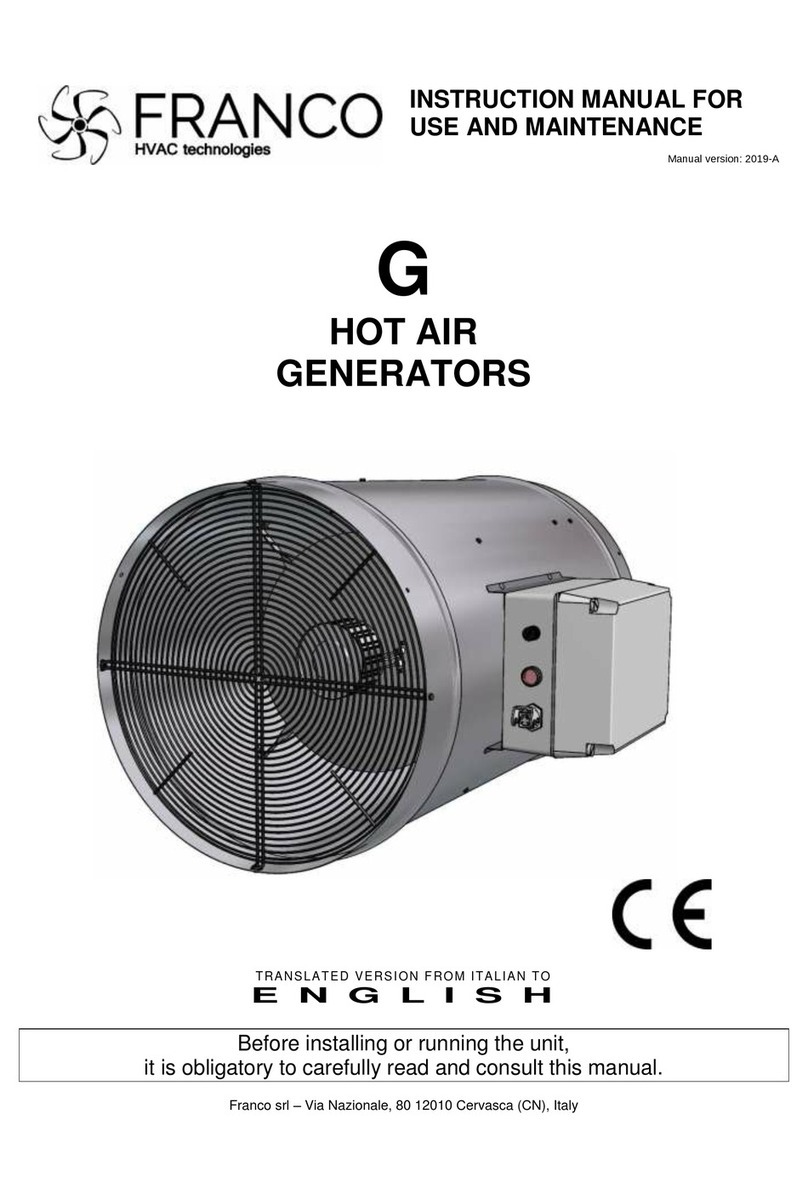 FRANCO G Series Instruction manual