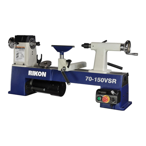 Rikon Power Tools 70-150VSR Operator's manual