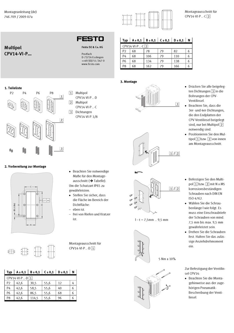 Festo CPV14-VI-P Series User manual