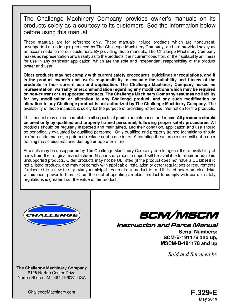 Challenge SCM Technical reference manual