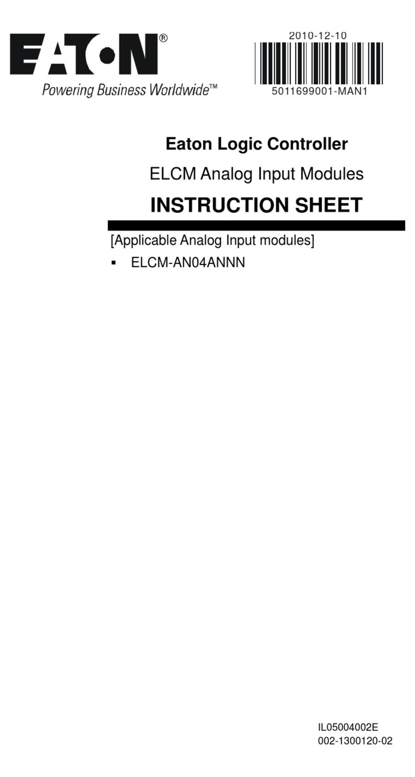 Eaton ELCM Series User manual Eaton ELCM Series User manual