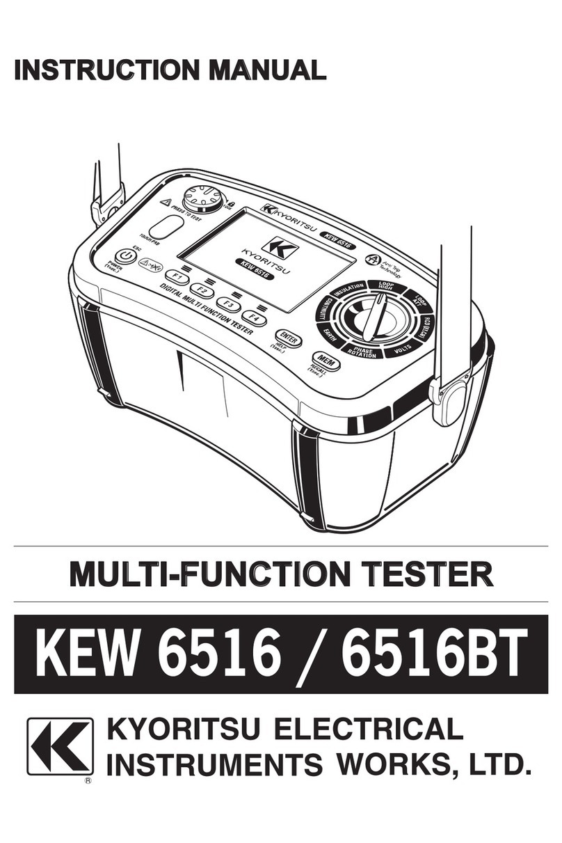 Kyoritsu Electrical Instruments Works, Ltd. KEW 6516 instruction manual Kyoritsu Electrical Instruments Works, Ltd. KEW 6516 instruction manual