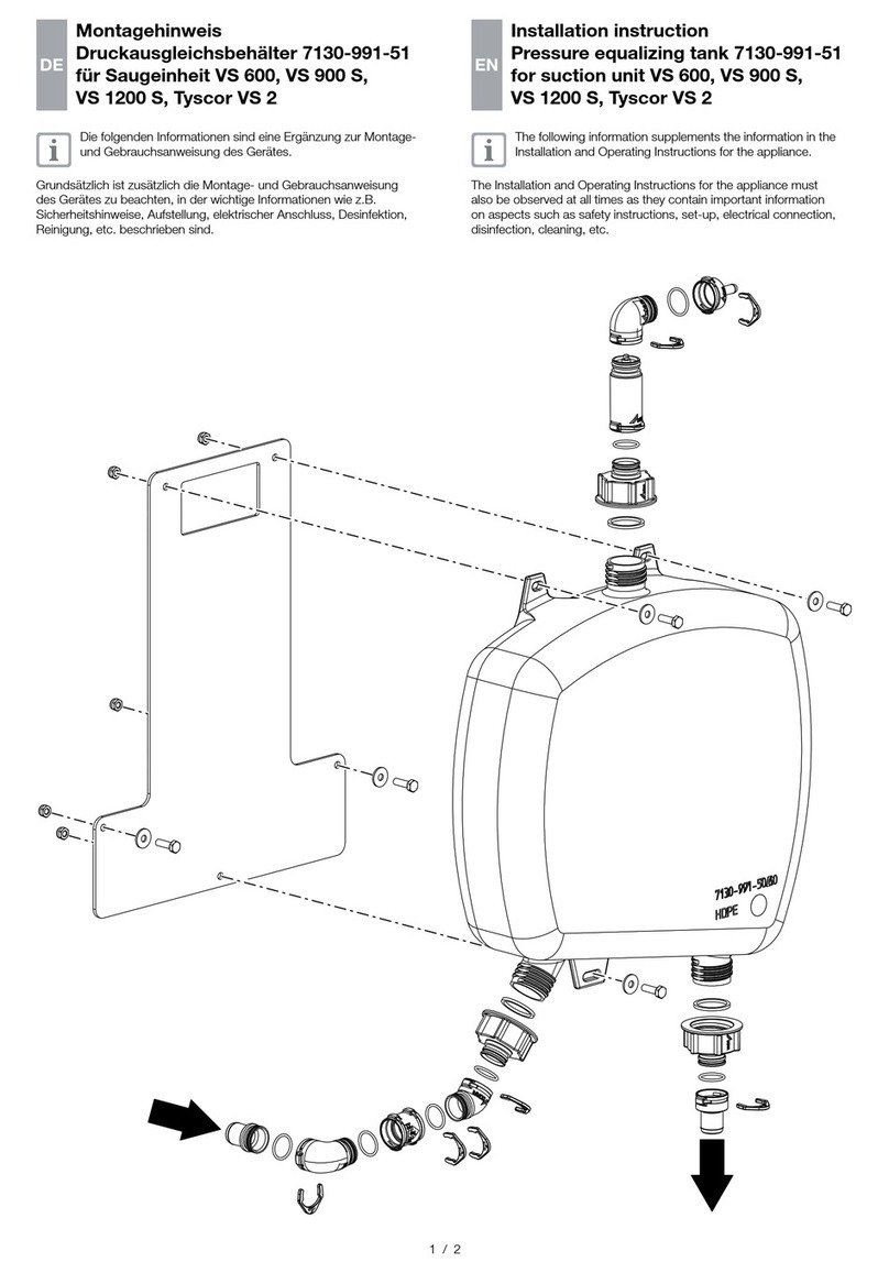 Durr Dental 7130-991-51 Installation instruction