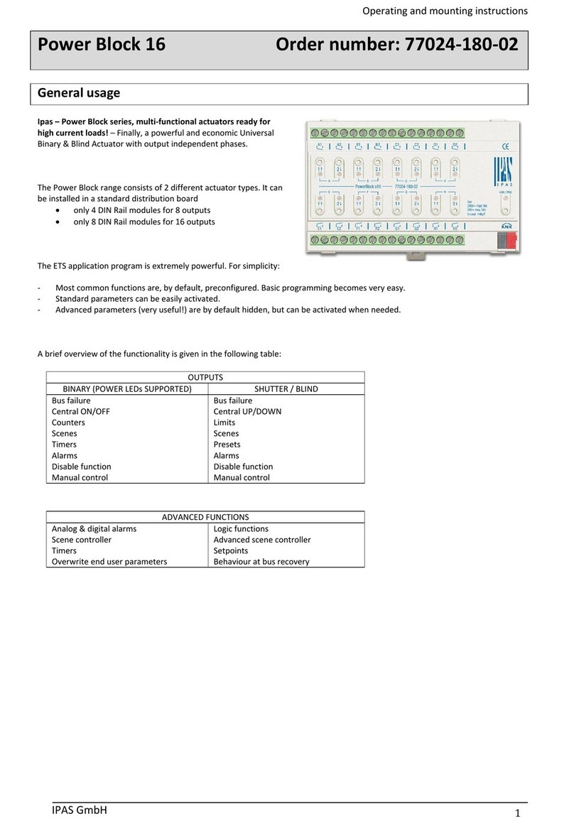 IPAS Power Block Series Operating and mounting instructions