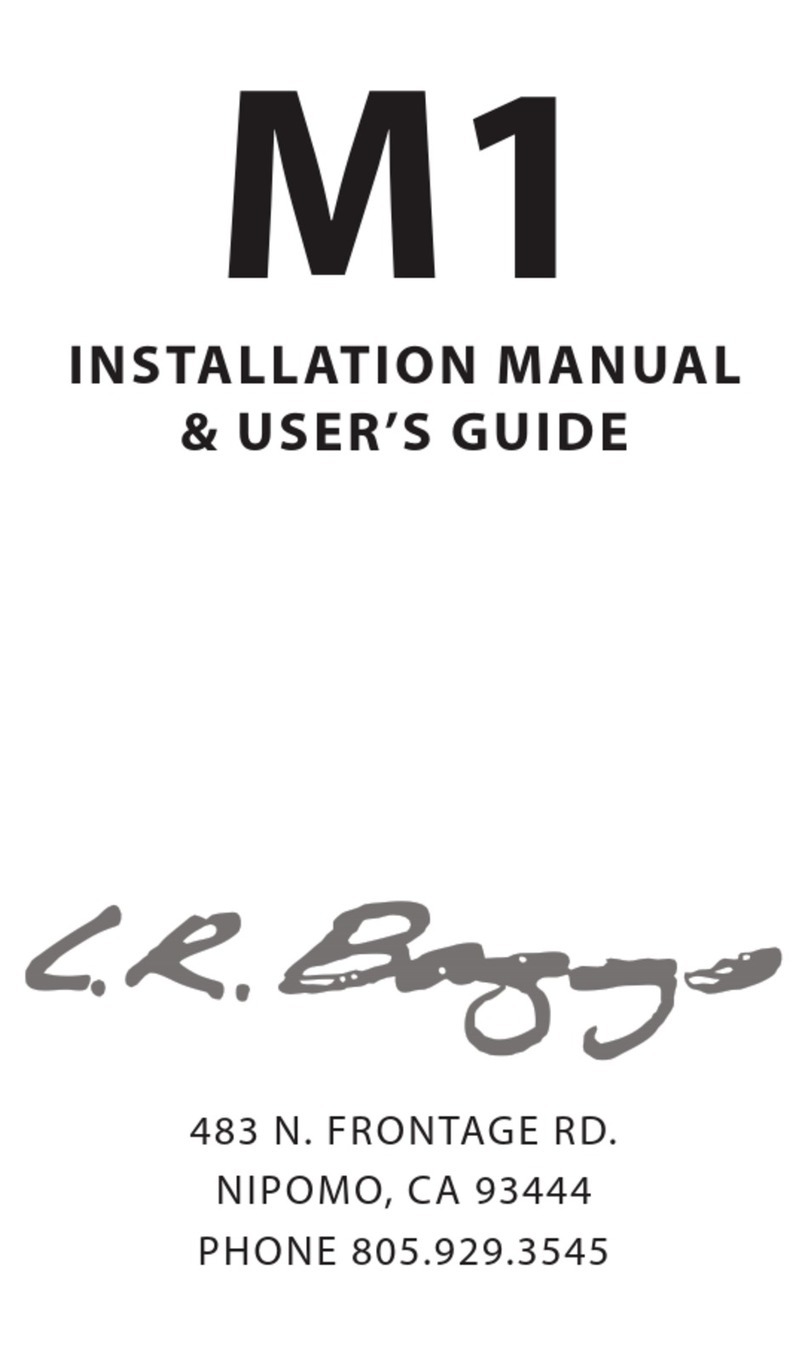 L.R. Baggs M1 Installation manual & users guide