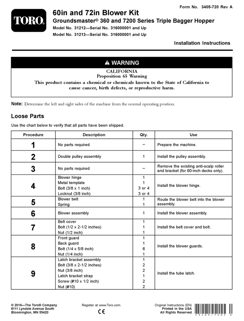 Toro 31212 installation instructions