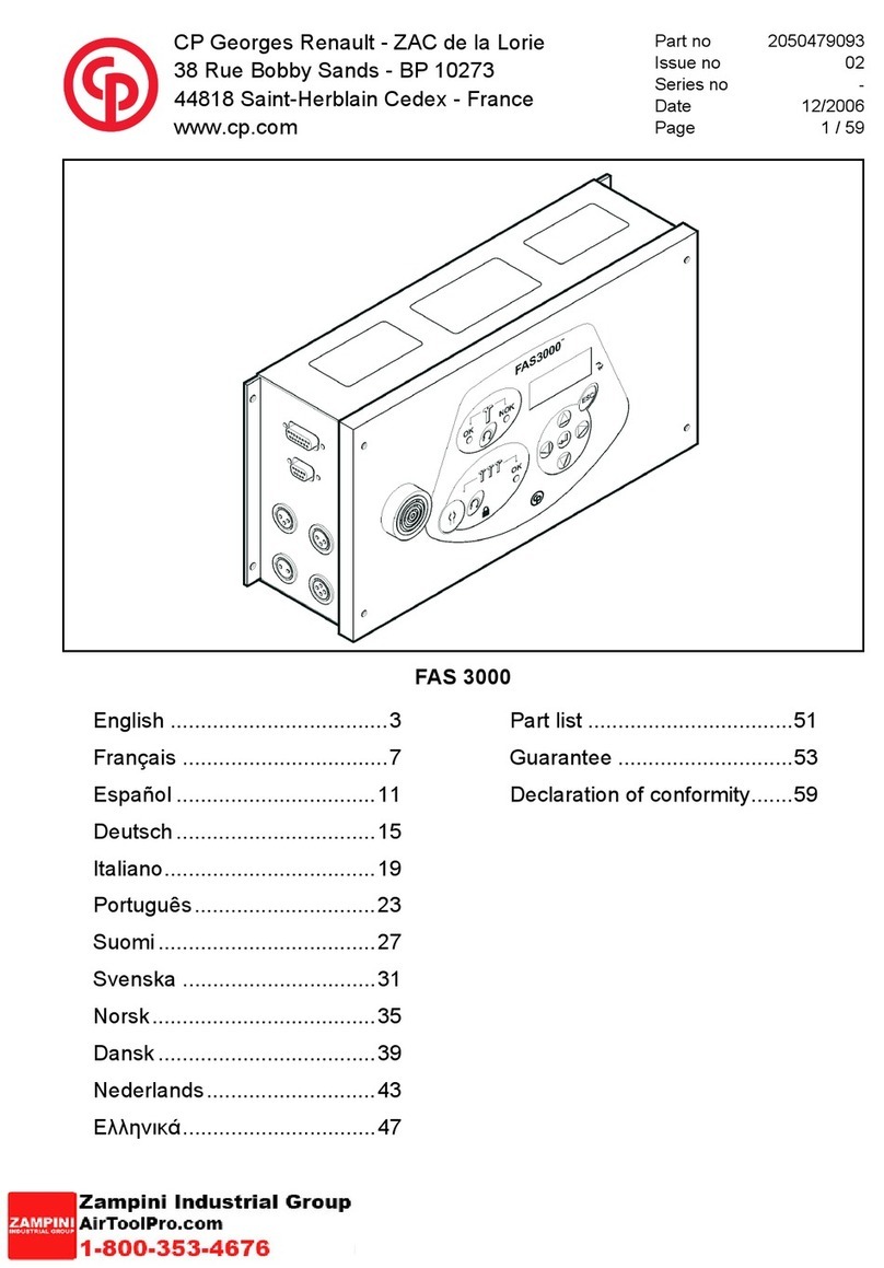 CP Desoutter FAS 3000 manual