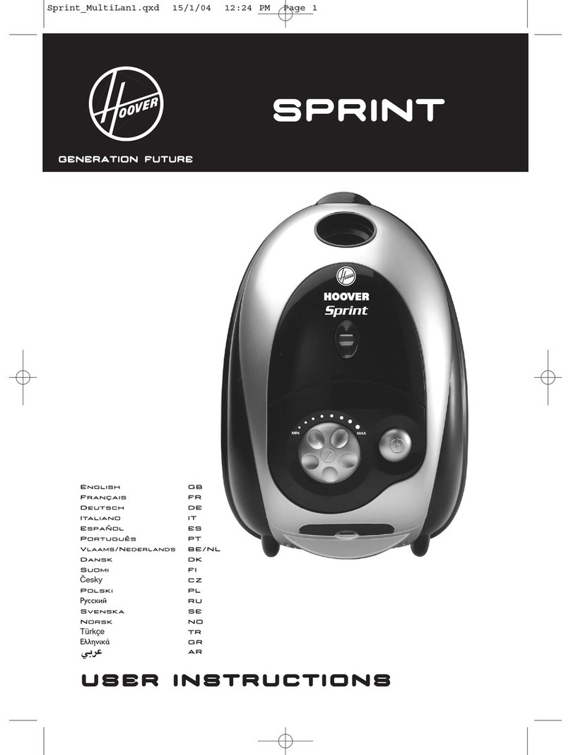 Hoover Sprint User manual
