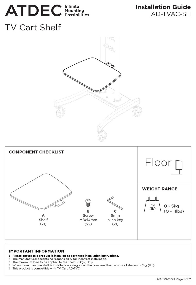 Atdec AD-TVAC-SH installation guide Atdec AD-TVAC-SH installation guide