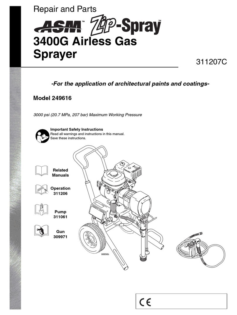 Graco ASM Zip Spray 3400G Repair and parts