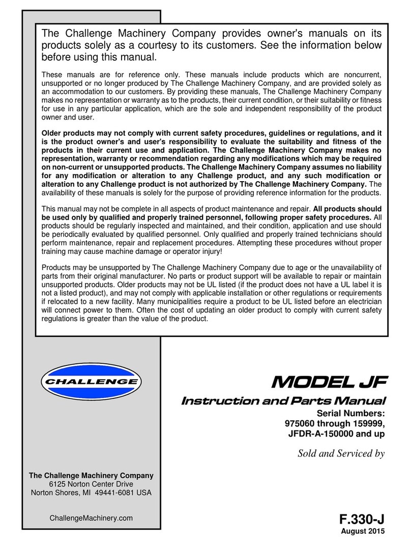 Challenge JF Technical reference manual Challenge JF Technical reference manual