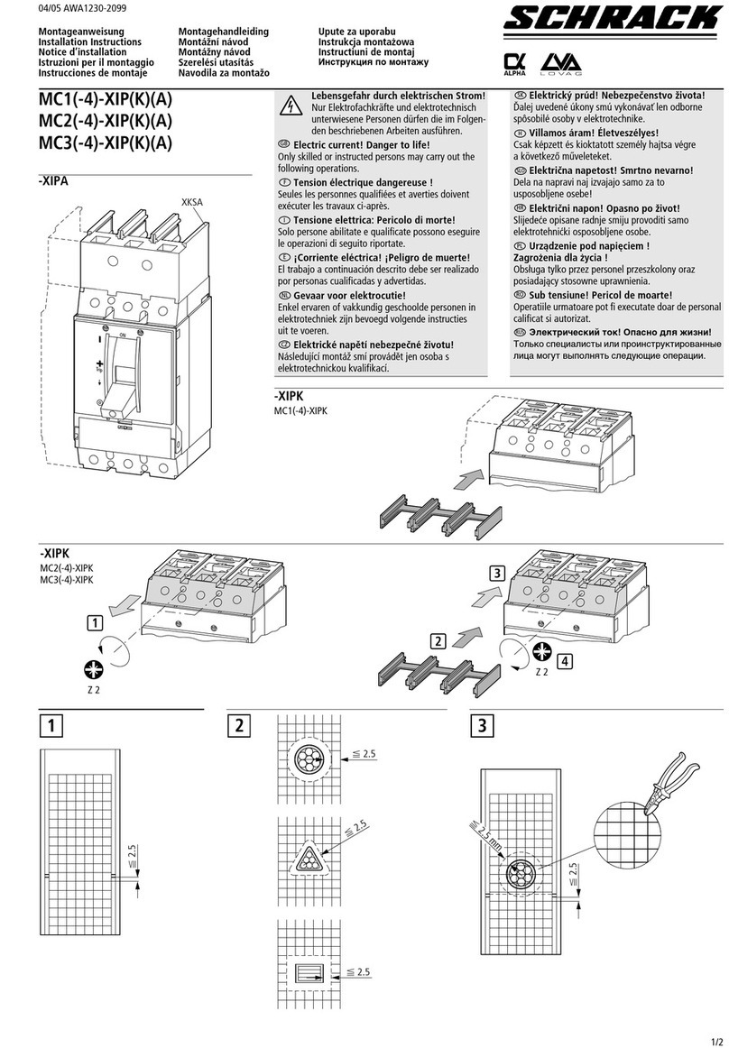Schrack MC1-XIPK installation instructions