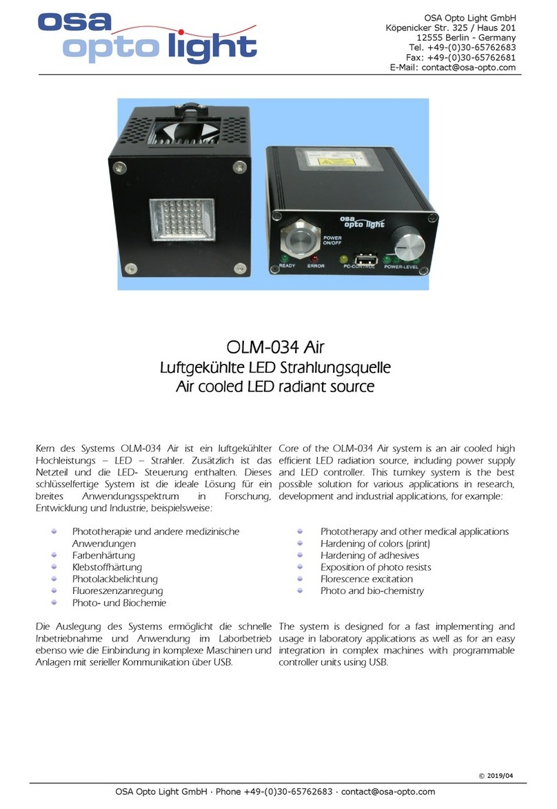 OSA Opto OLM-034 Air Series manual