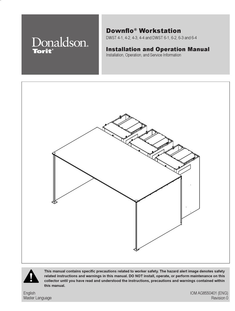 Donaldson Torit Downflo DWST 4-1 Installation and operation manual
