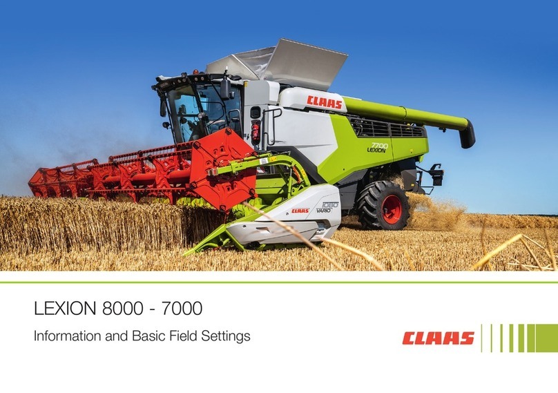 Claas LEXION 8000 Installation guide