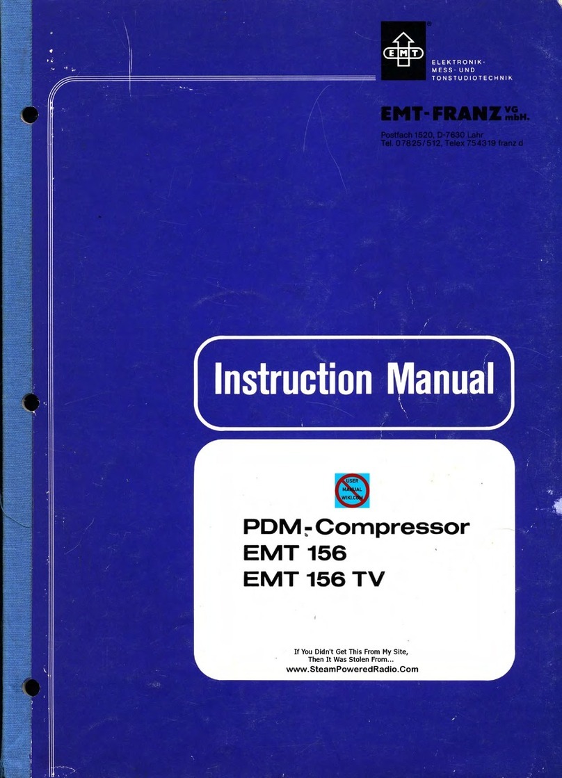 EMT-FRANZ 156 instruction manual