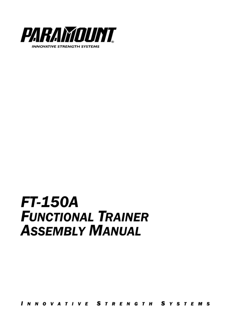 Paramount Fitness FT-150A Assembly manual