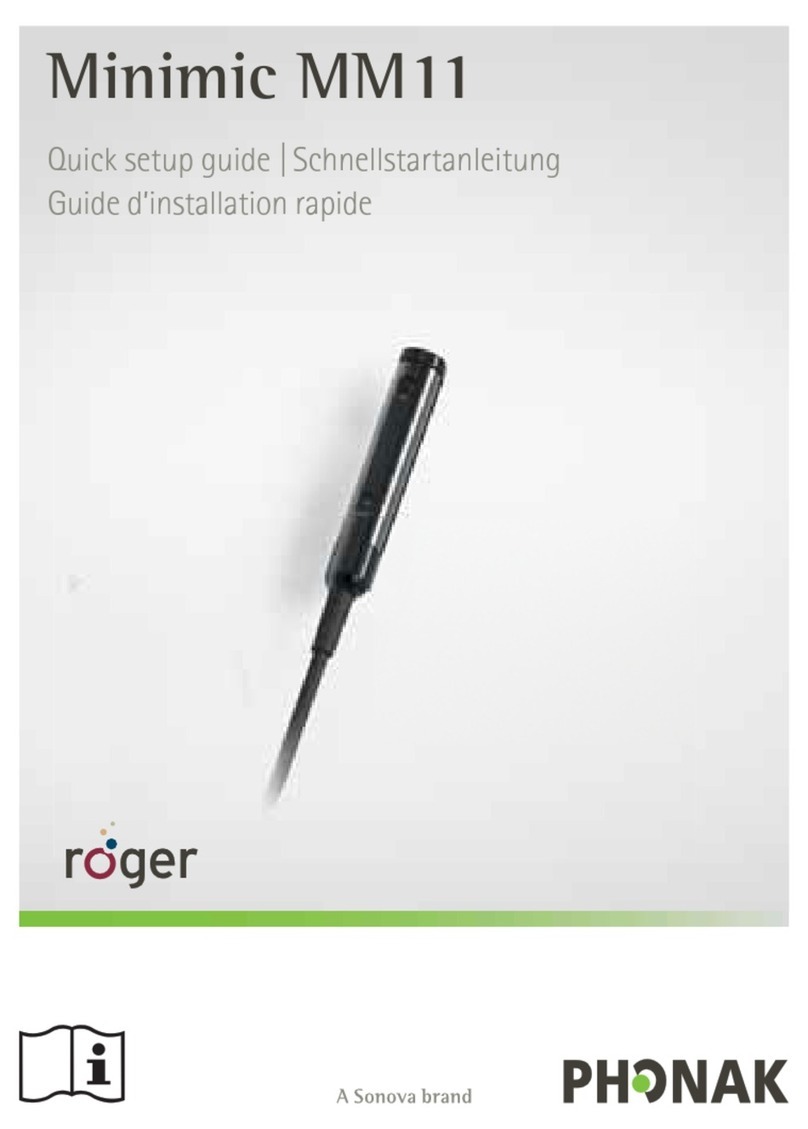 Sonova PHONAK roger Minimic MM11 User manual