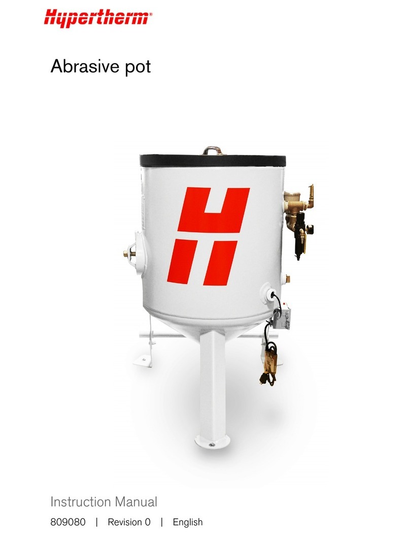 Hypertherm Abrasive pot User manual