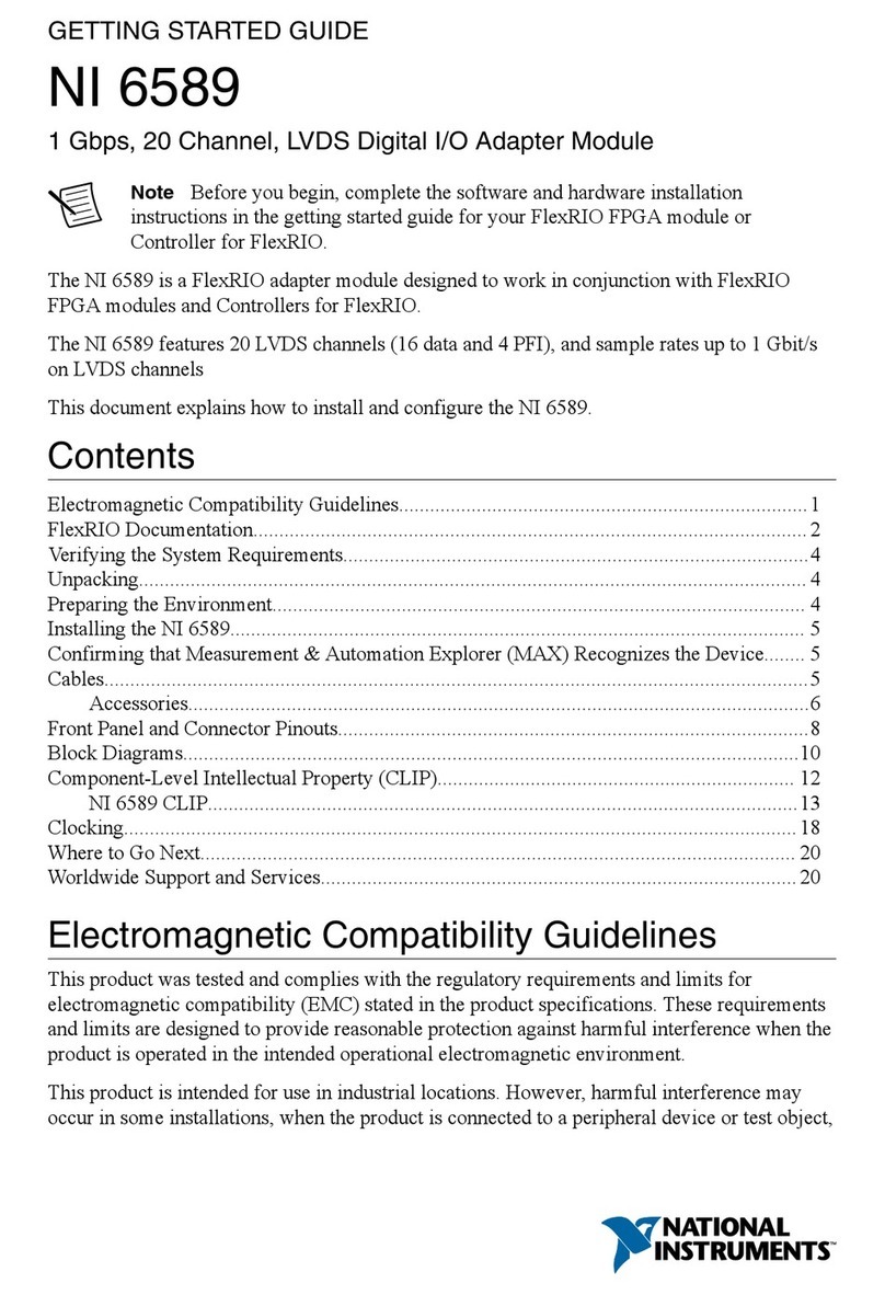 National Instruments 6589 User manual National Instruments 6589 User manual