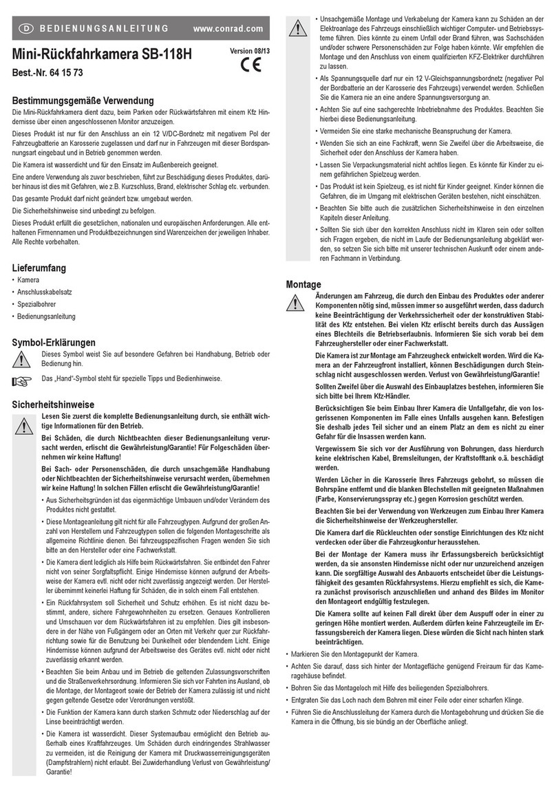 Conrad SB-118H operating instructions