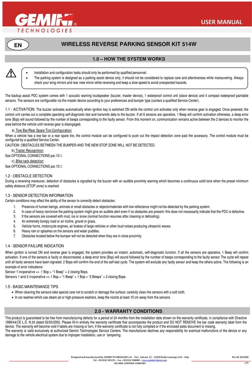 GEMINI TECHNOLOGY 514W user manual