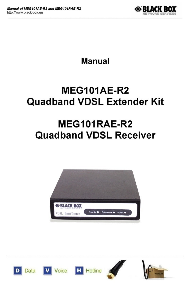 Black Box MEG101AE-R2 manual