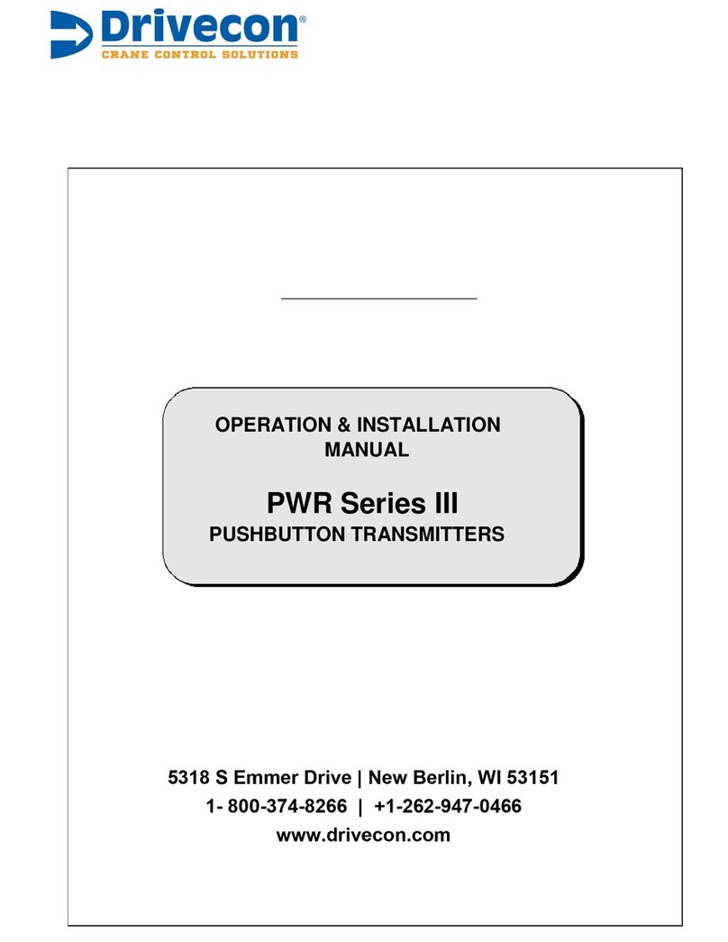 Drivecon PWR III Series User manual