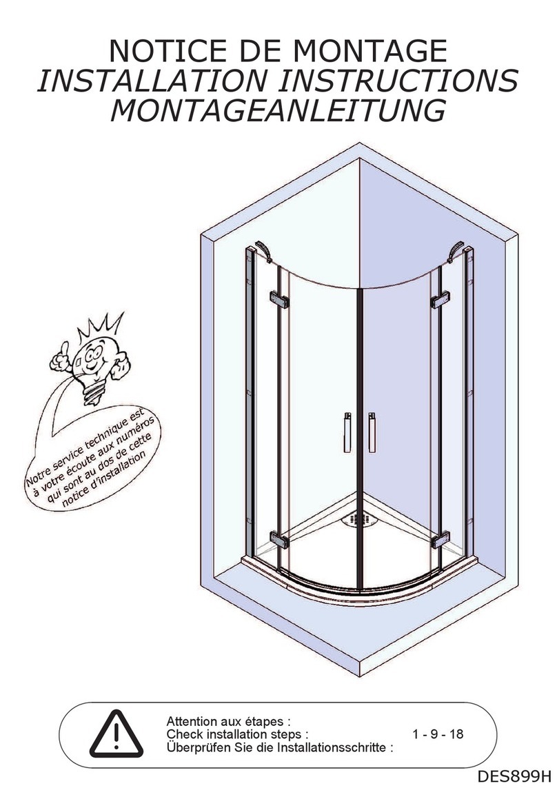 Kinedo KINESPACE R installation instructions