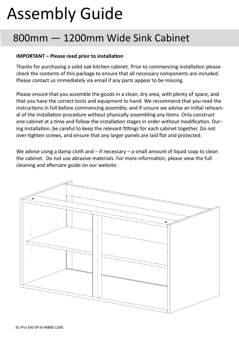 Solid Wood Kitchen Cabinets Wide Sink Cabinet Assembly guide