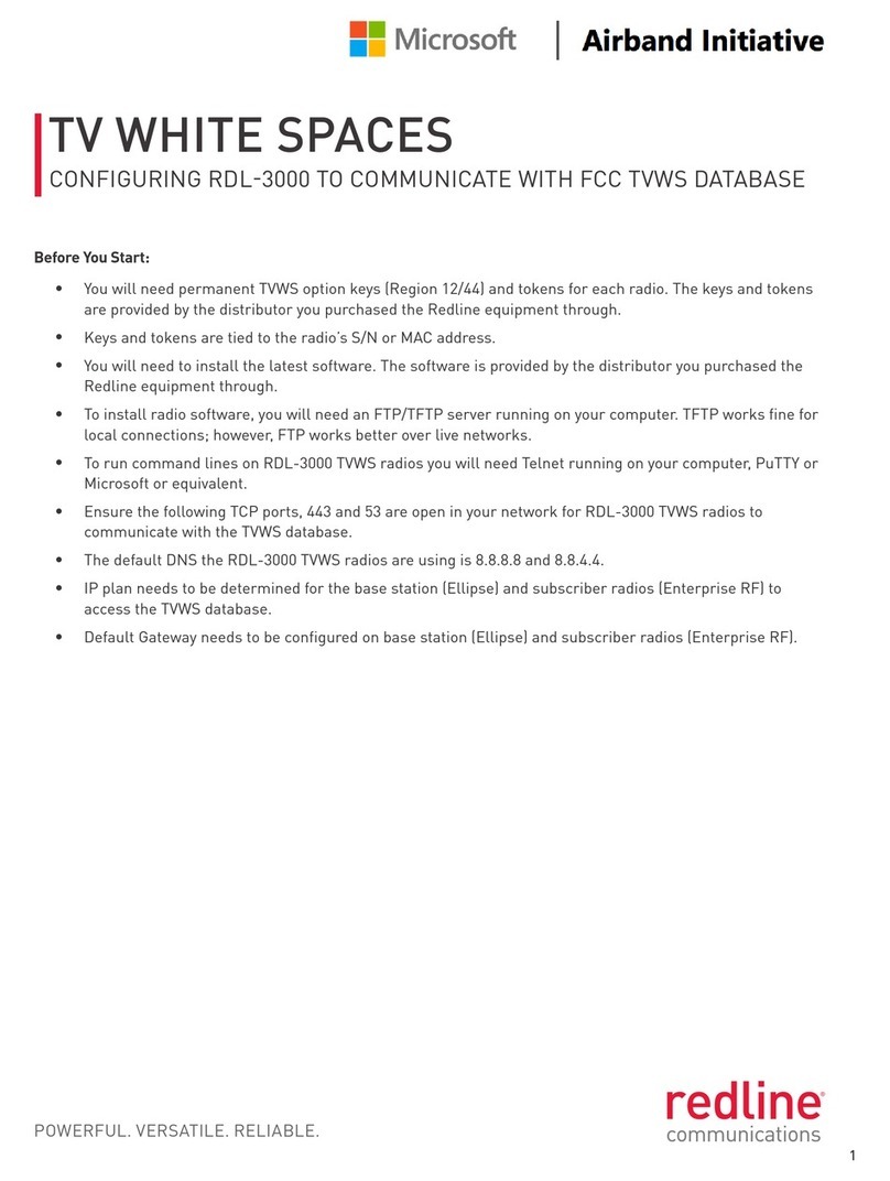 Redline RDL-3000 SC Configuration instructions