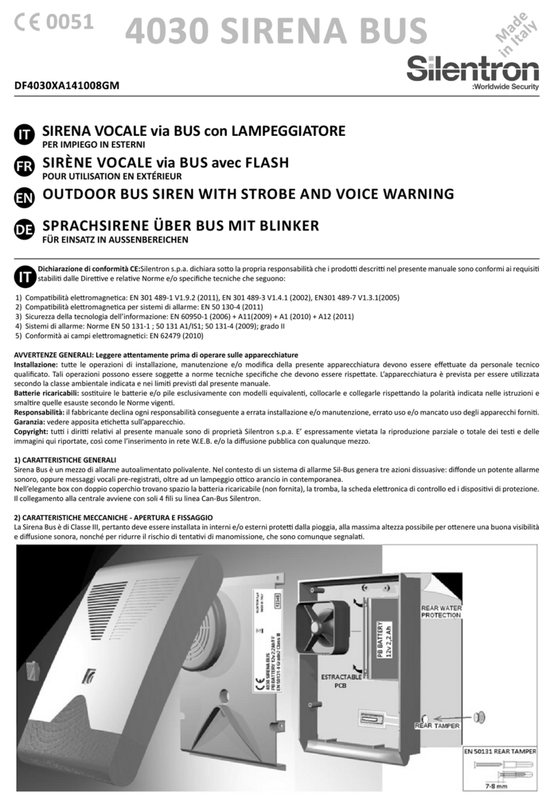 SILENTRON 4030 Sirena Bus manual