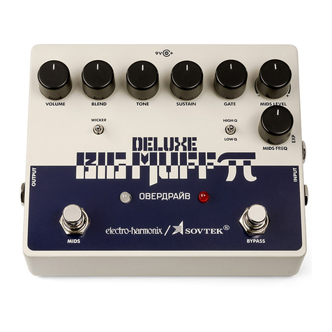 Electro-Harmonix Sovtek Deluxe Big Muff Pi quick start guide