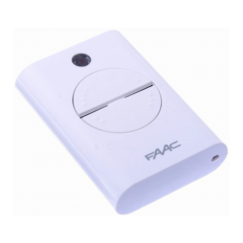 FAAC XT4 433 RC User manual