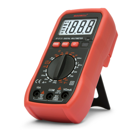 Maxwell Digital Multimeters 25210 User manual