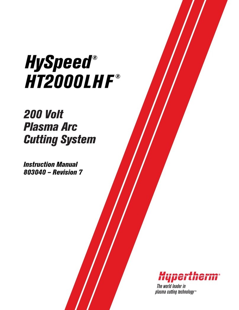 Hypertherm HT2000LHF User manual Hypertherm HT2000LHF User manual