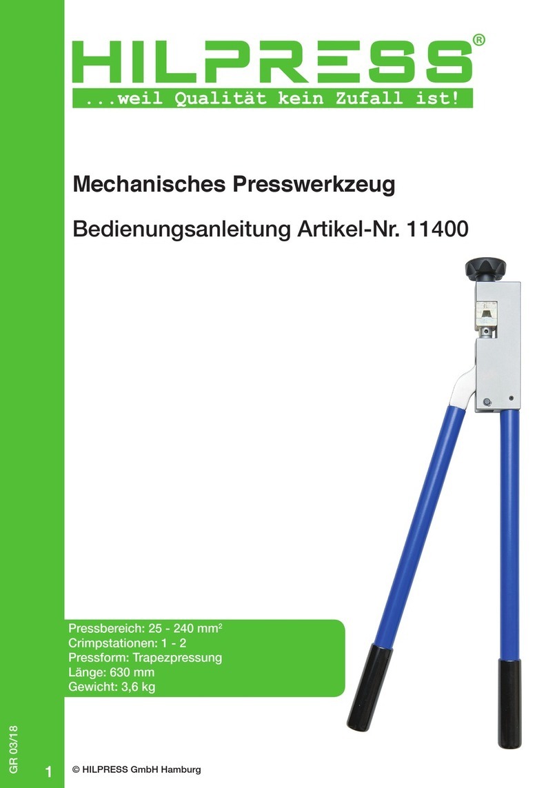 Hilpress 11400 User manual