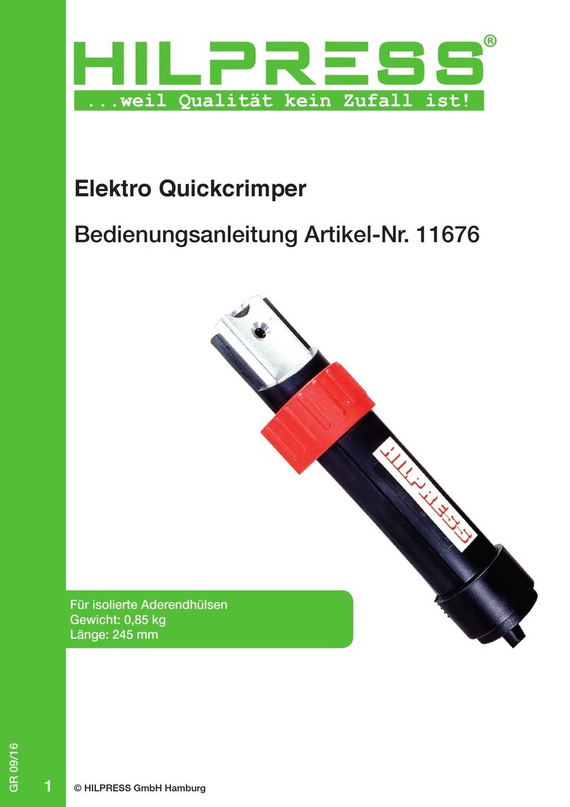 Hilpress 11676 User manual