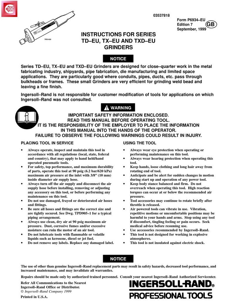 Ingersoll-Rand TD-EU Series User manual