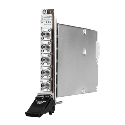 Coherent Solutions SwitchPXIe 1000 Series user manual